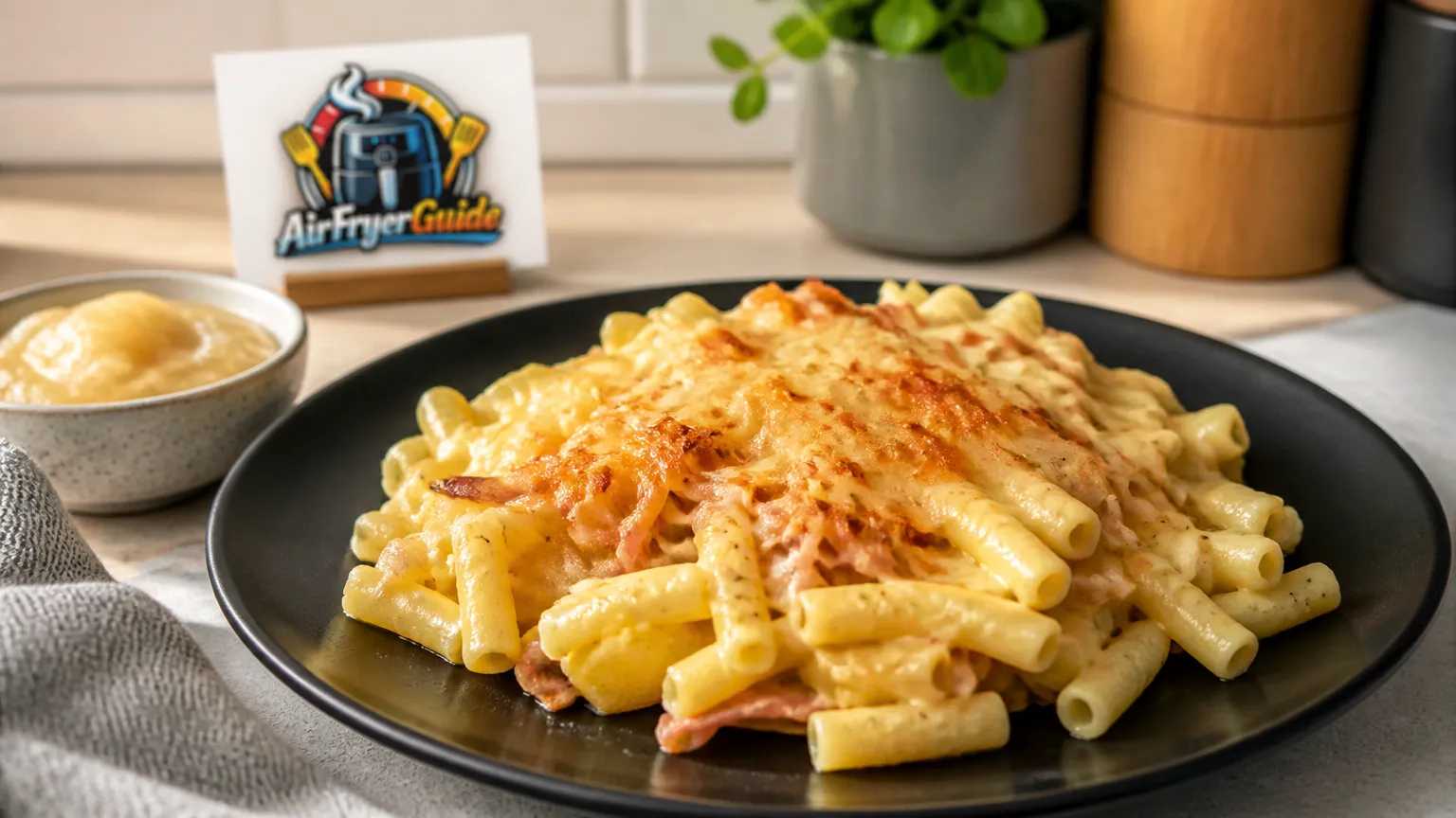 Älplermagronen aufwärmen im Airfryer