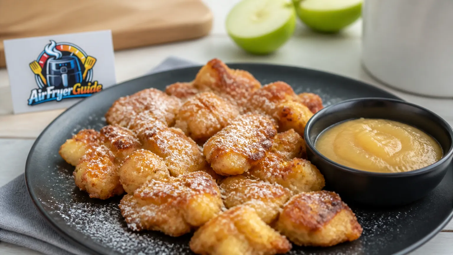 Äppelklatzen im Airfryer
