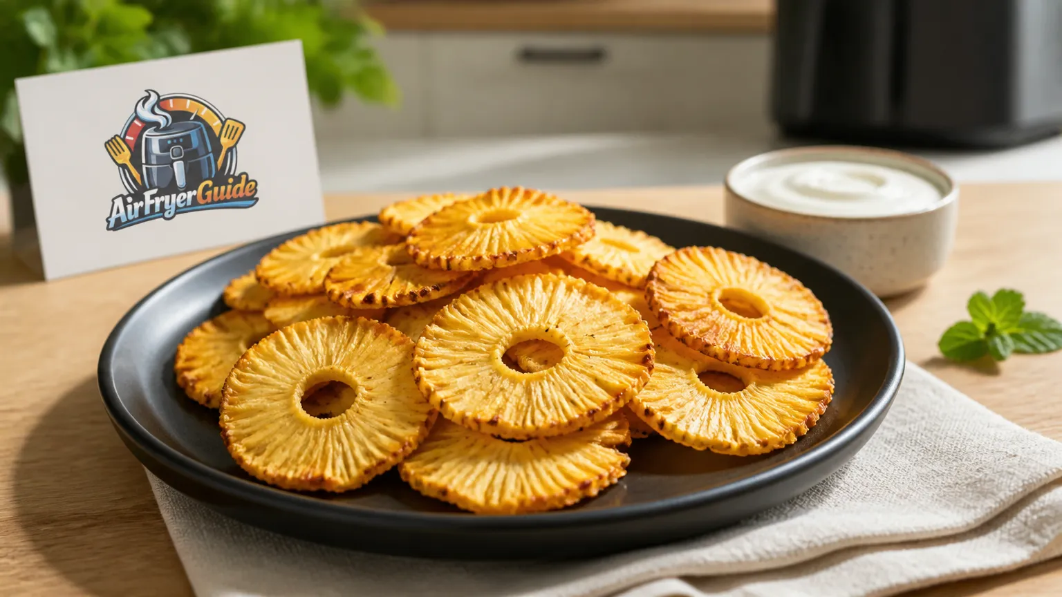 Ananaschips im Airfryer
