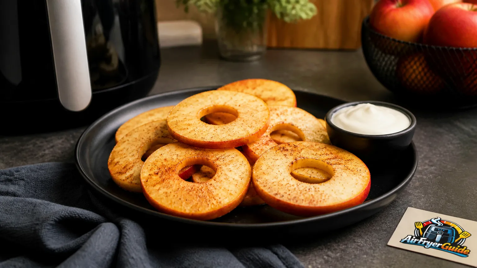 Apfelscheiben im Airfryer