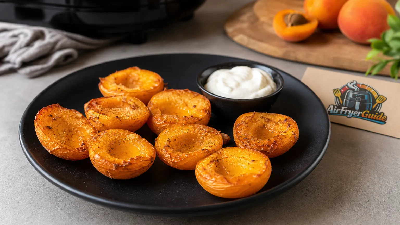 Aprikosen im Airfryer