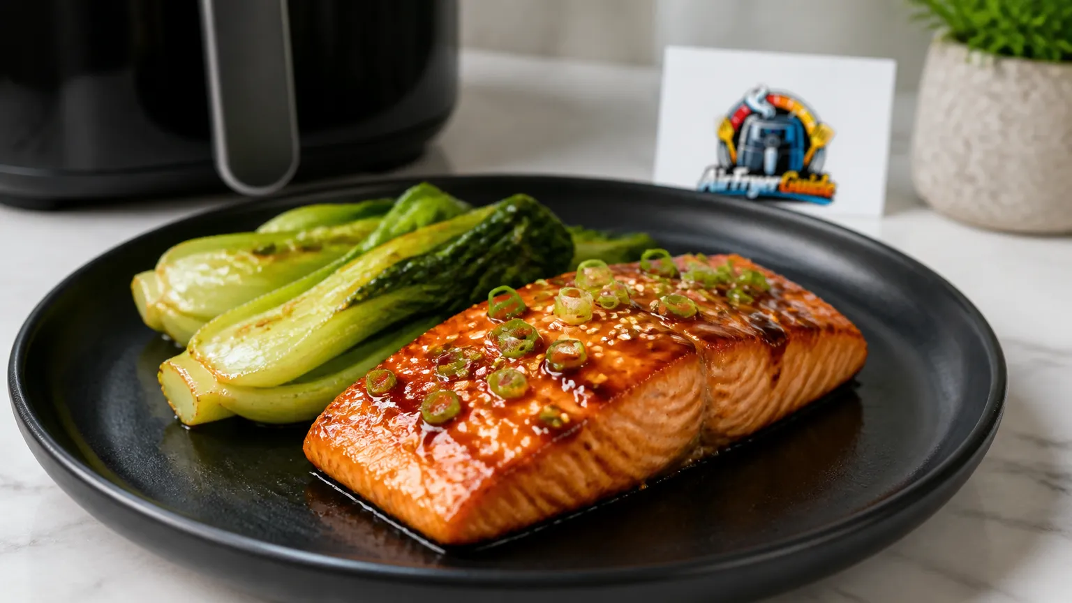 Asiatisches Lachsfilet im Airfryer