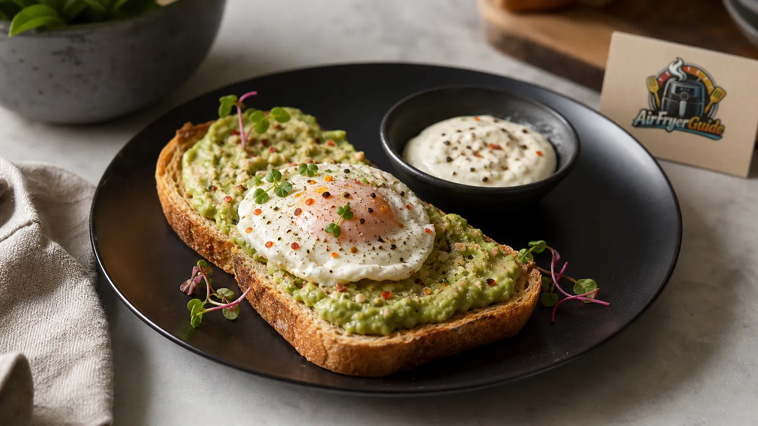 Avocado Toast im Airfryer