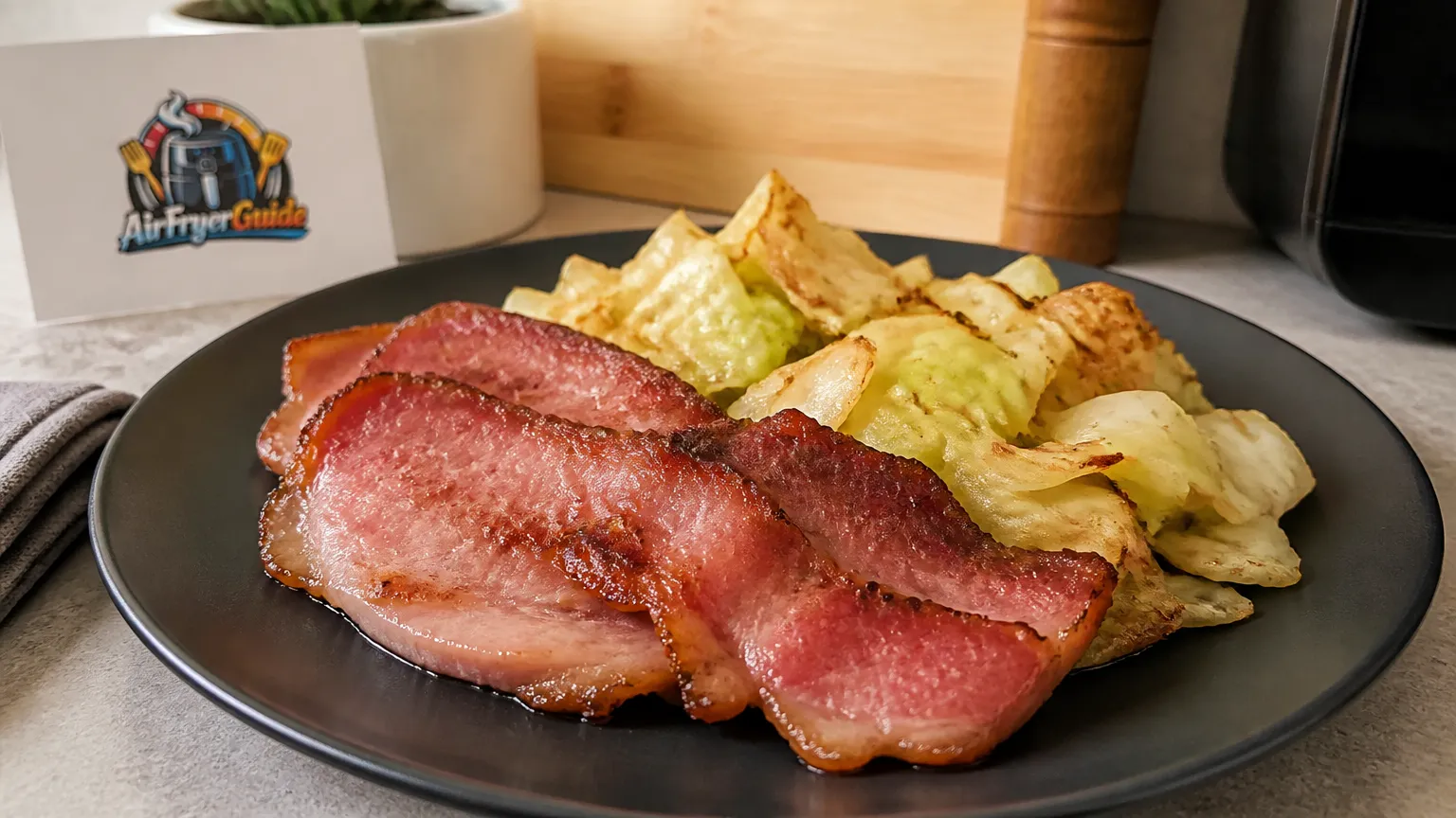 Bacon and Cabbage aufwärmen im Airfryer