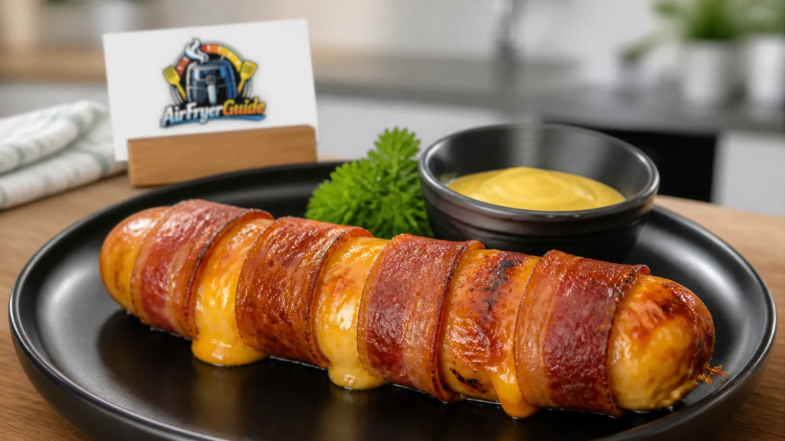 Bacon Cheese Bratwurst im Airfryer