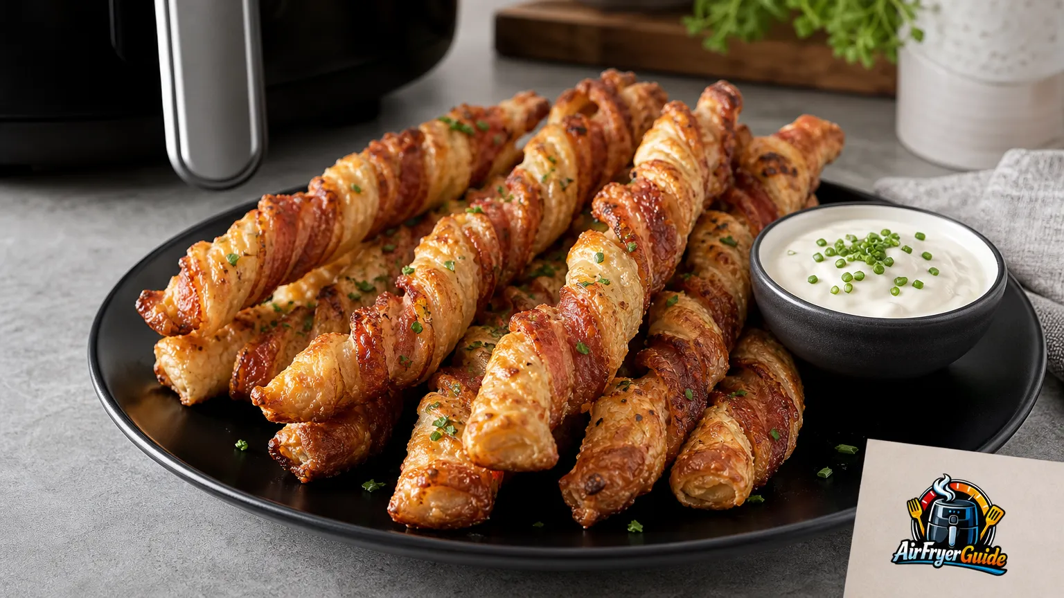 Bacon Teigspieße im Airfryer