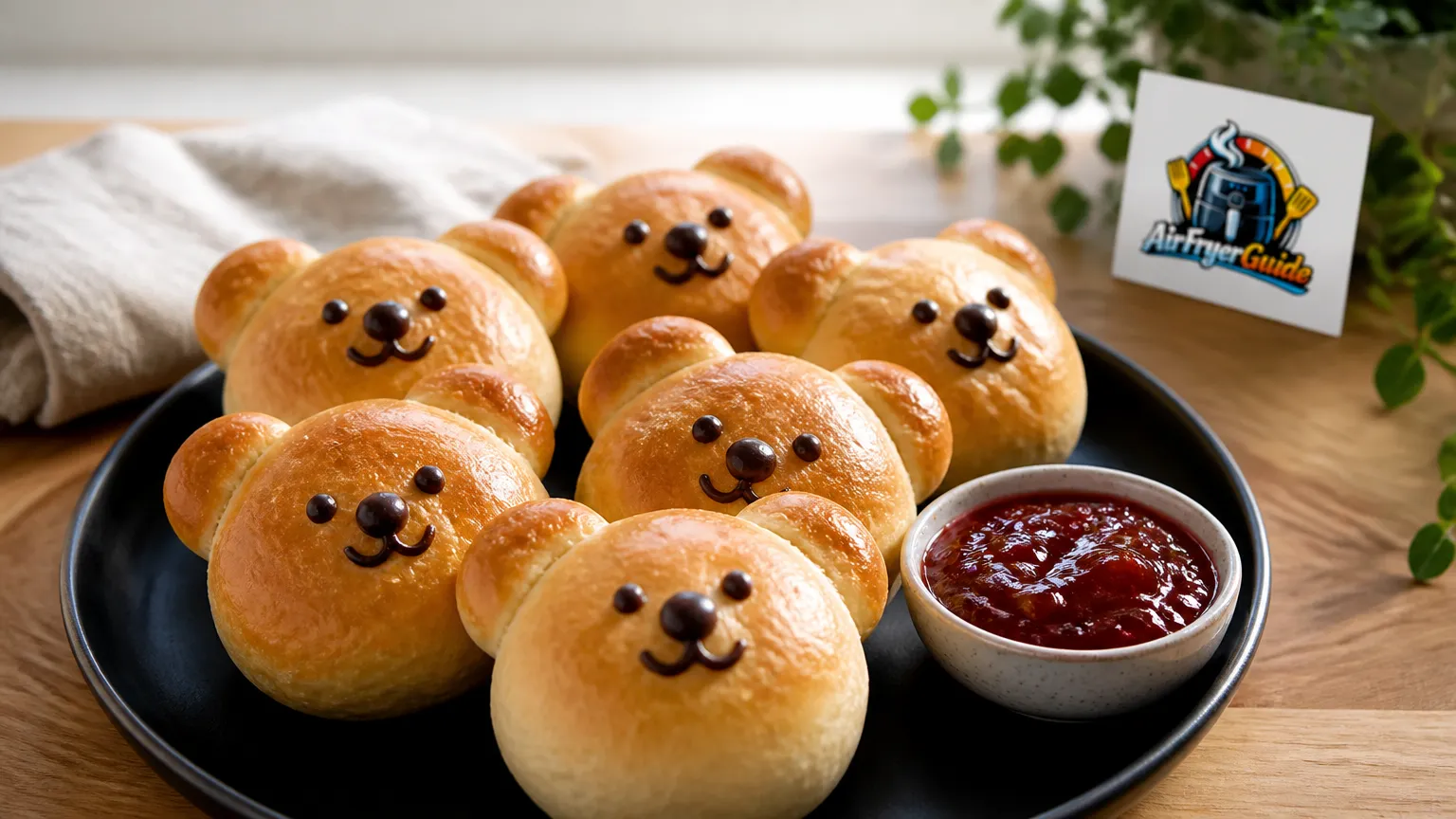 Bärenbrötchen im Airfryer