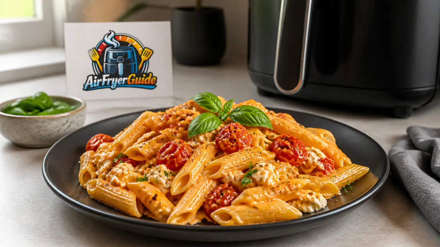 Baked Feta Pasta im Airfryer