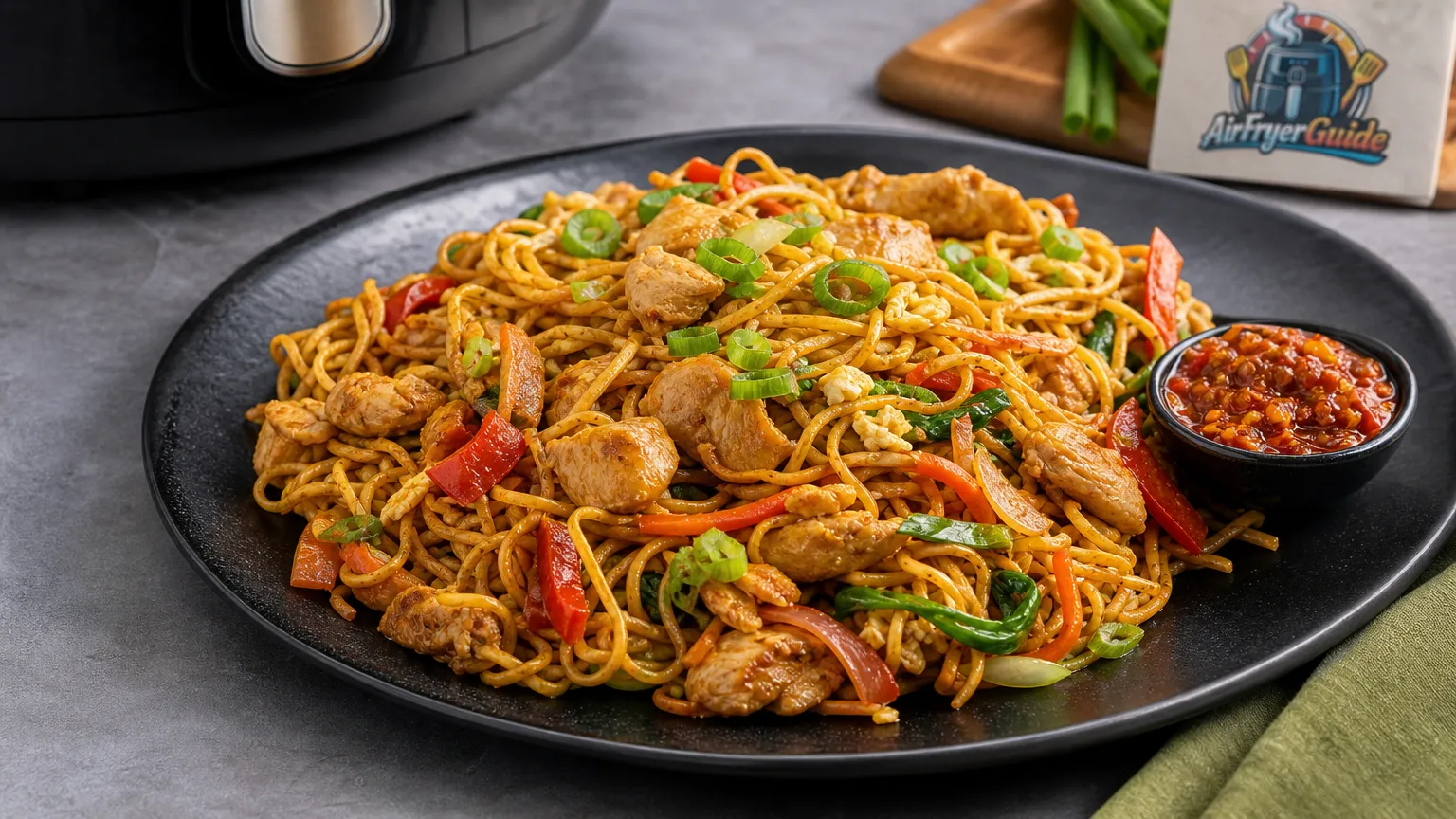 Bami Goreng aufwärmen im Airfryer