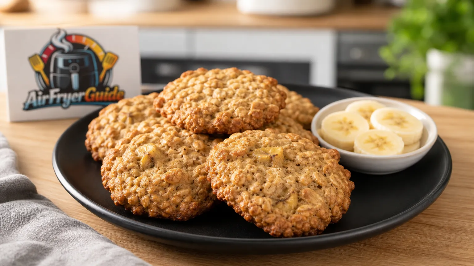 Banana Oat Cookies im Airfryer
