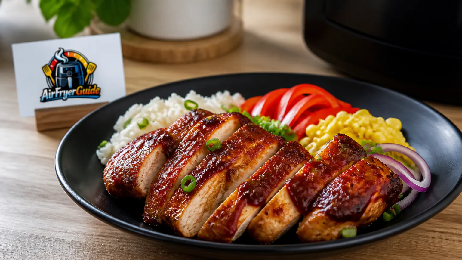 BBQ Chicken Bowl im Airfryer