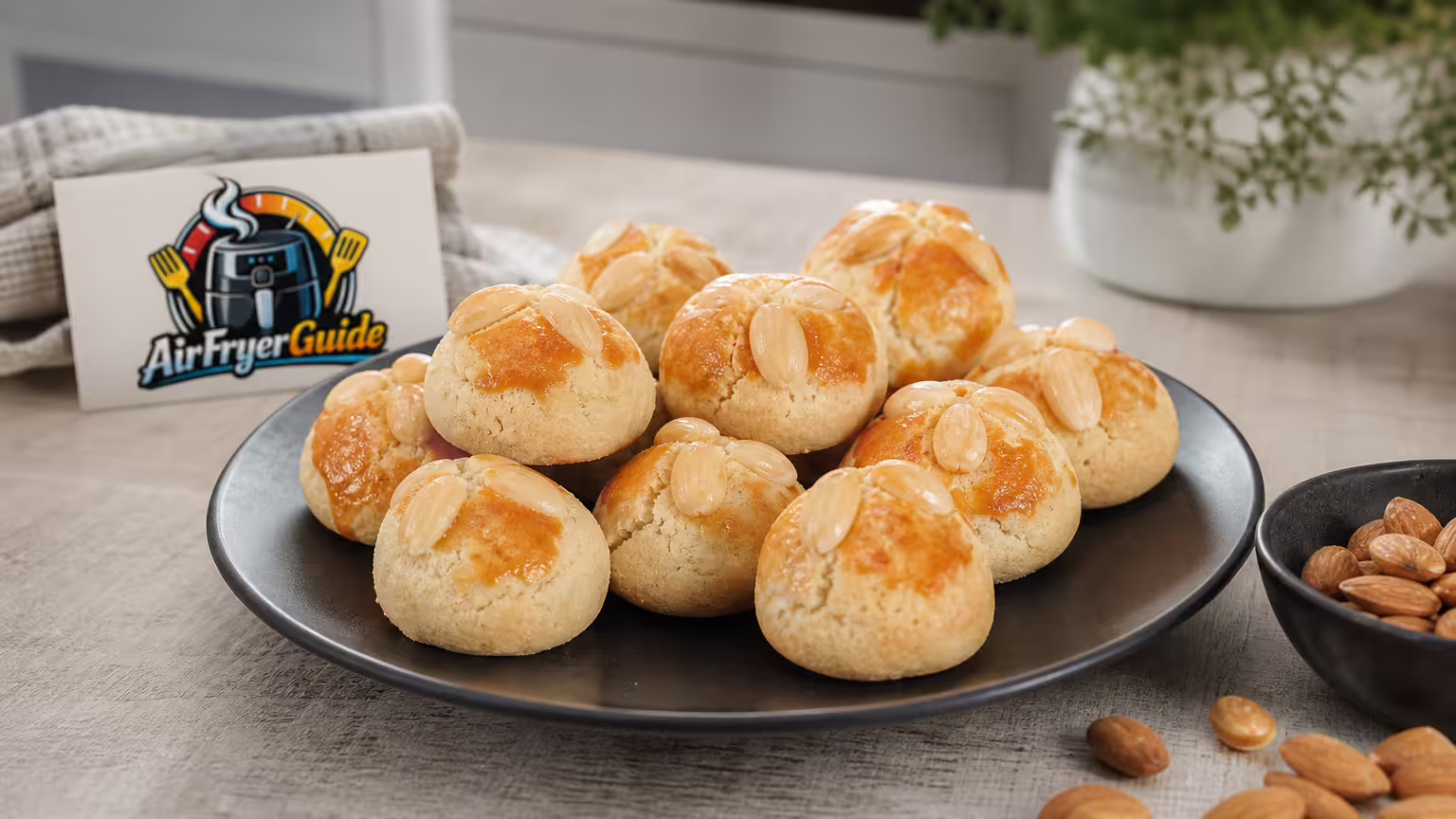 Bethmännchen im Airfryer - Serviervorschlag