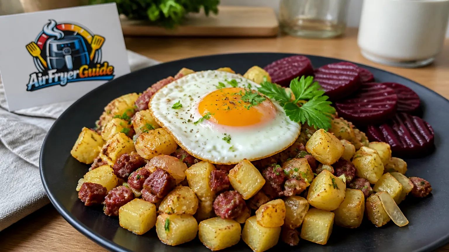Biksemad aufwärmen im Airfryer