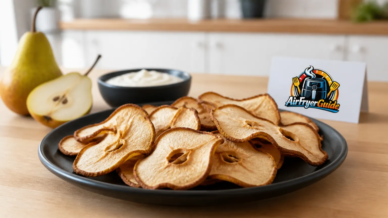 Birnenchips im Airfryer