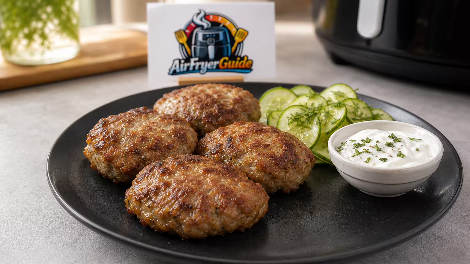 Bitok im Airfryer - Serviervorschlag