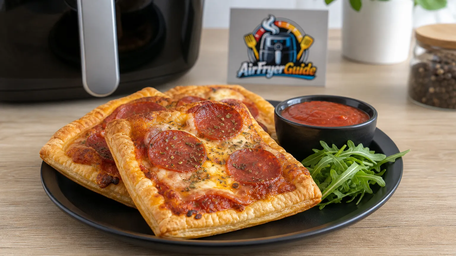 Blätterteig Pizza im Airfryer
