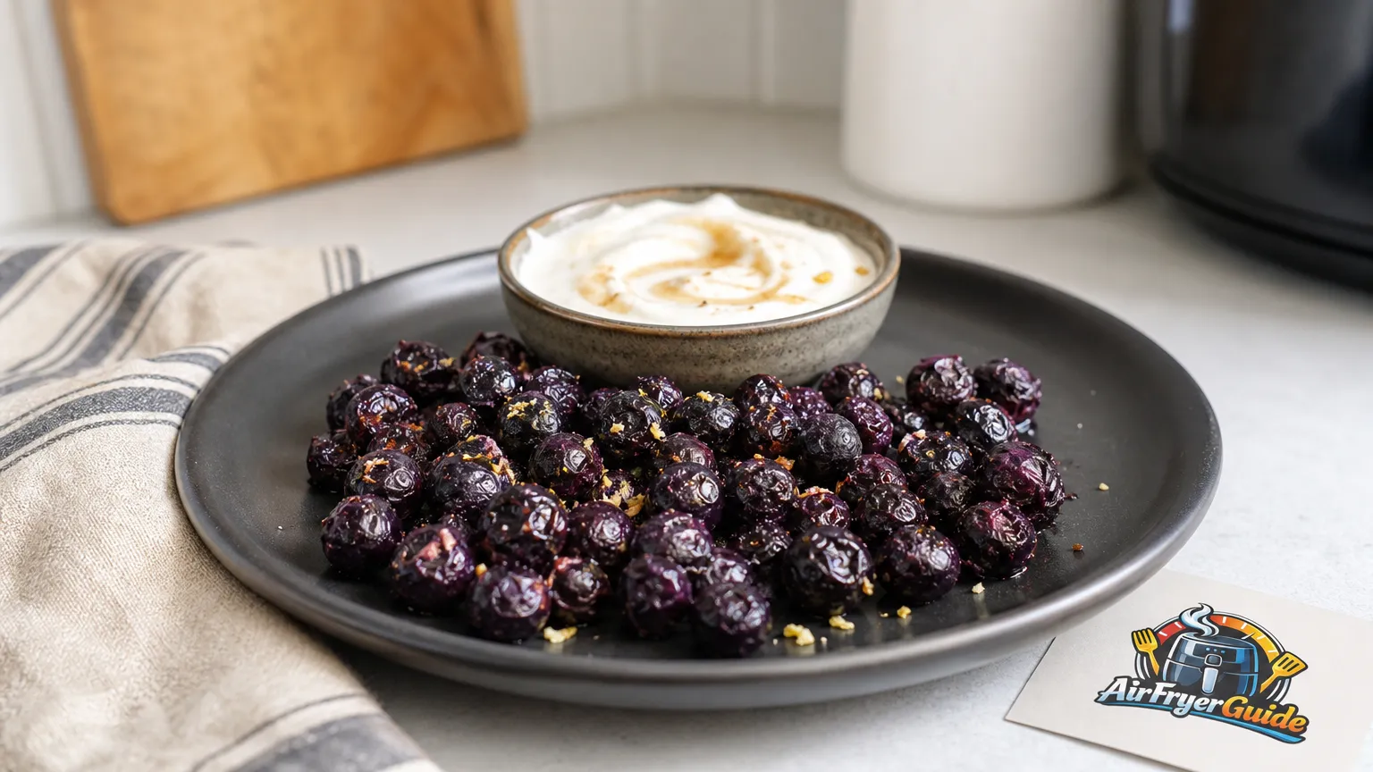 Blaubeeren (TK) im Airfryer