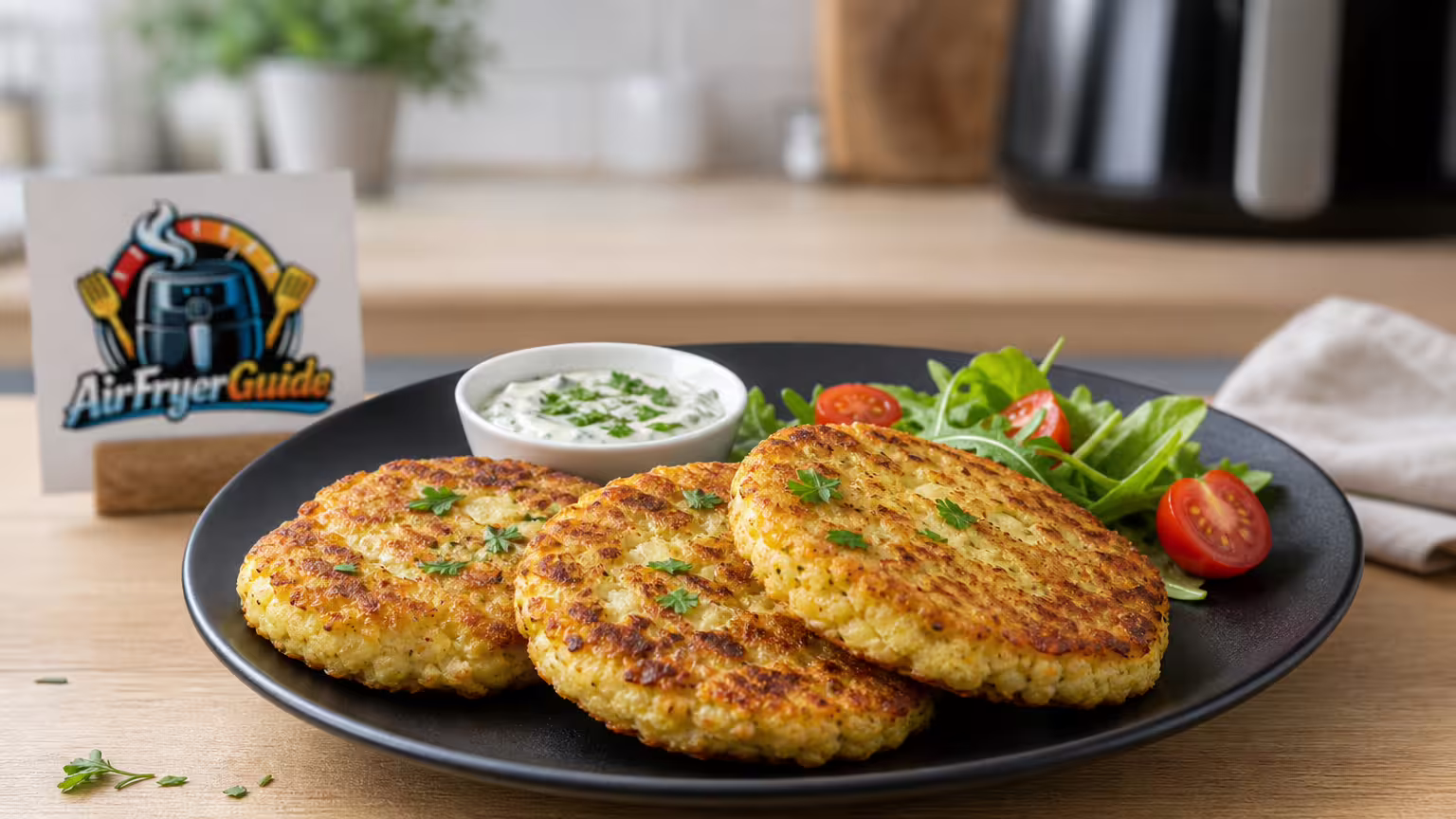 Blumenkohlbratlinge im Airfryer