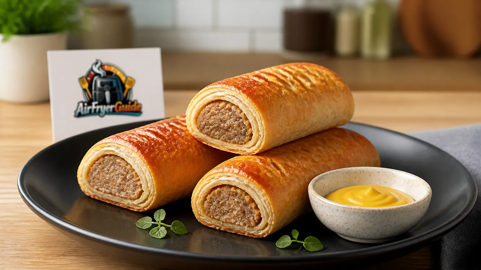 Brabantse Worstenbroodjes (Kühlware) im Airfryer