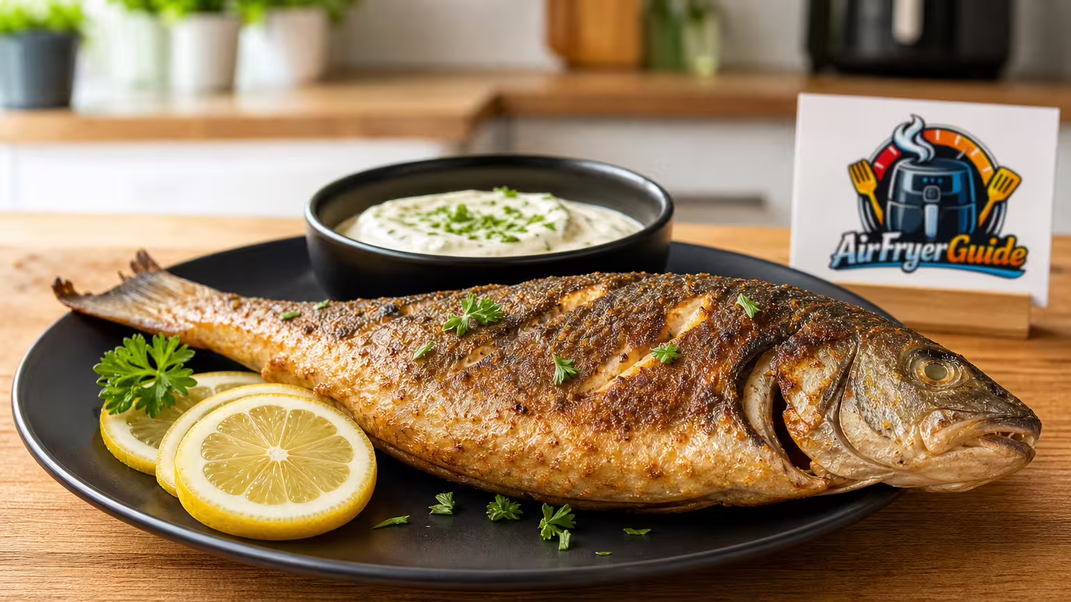 Bratfisch im Airfryer - Serviervorschlag