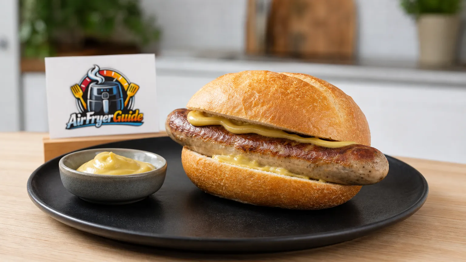 Bratwurstbrötchen im Airfryer