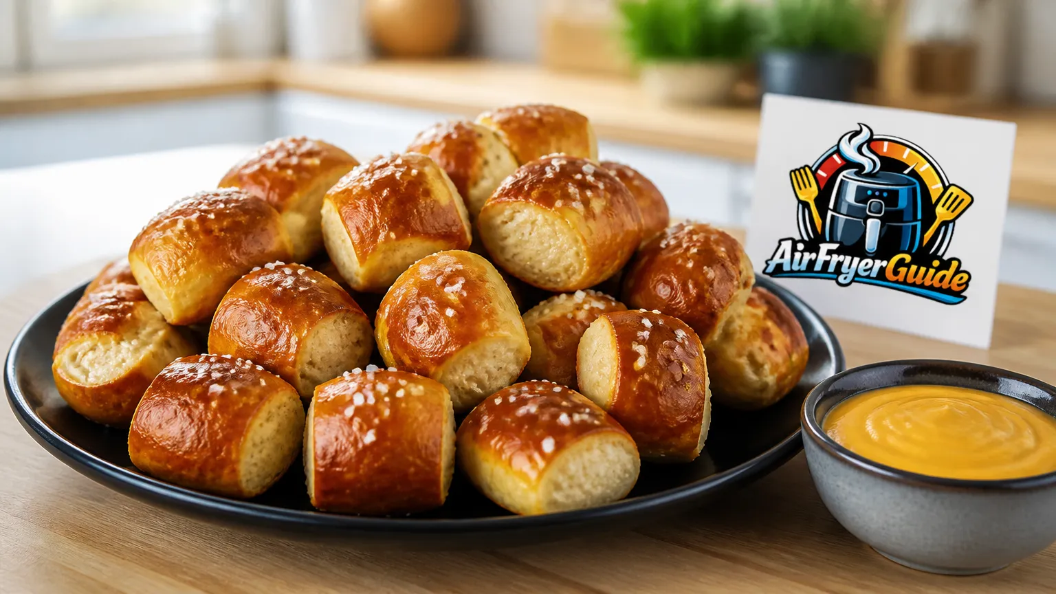 Brezel Bites im Airfryer