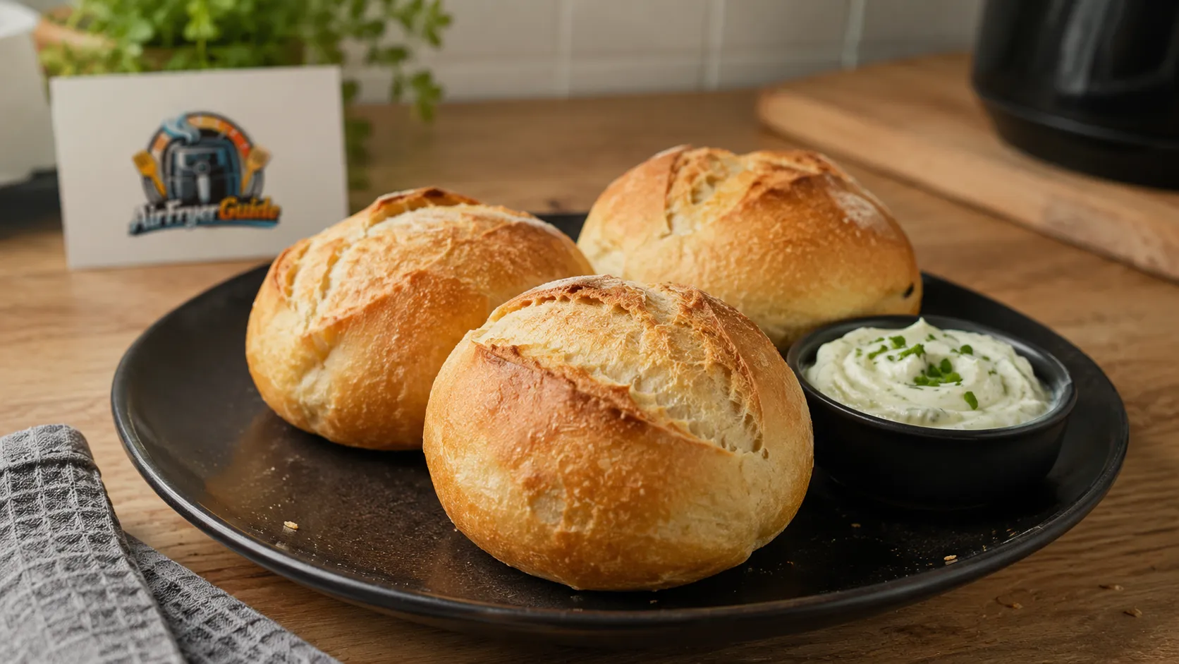 Aufbackbrötchen im Airfryer