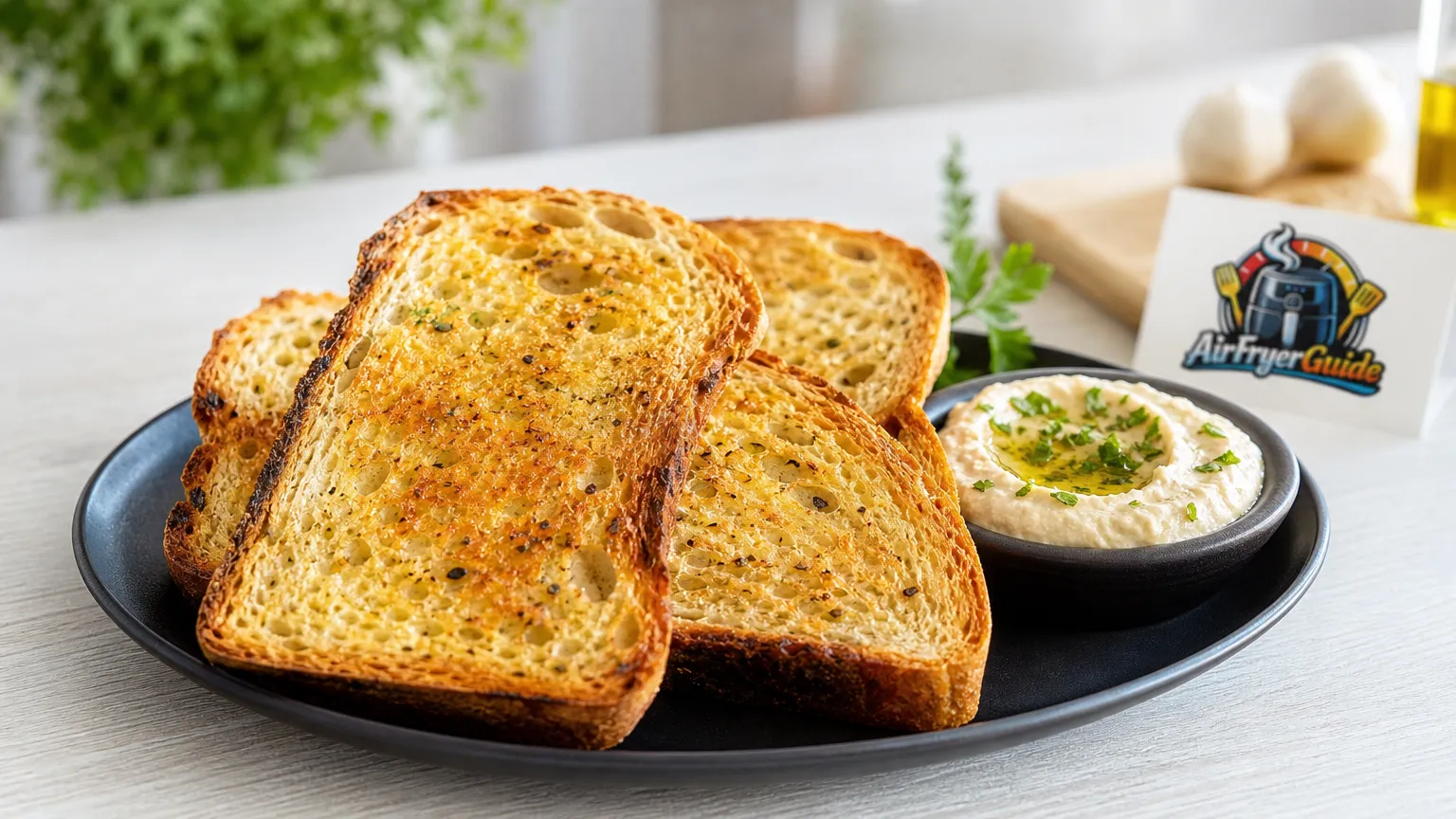 Brotscheiben im Airfryer