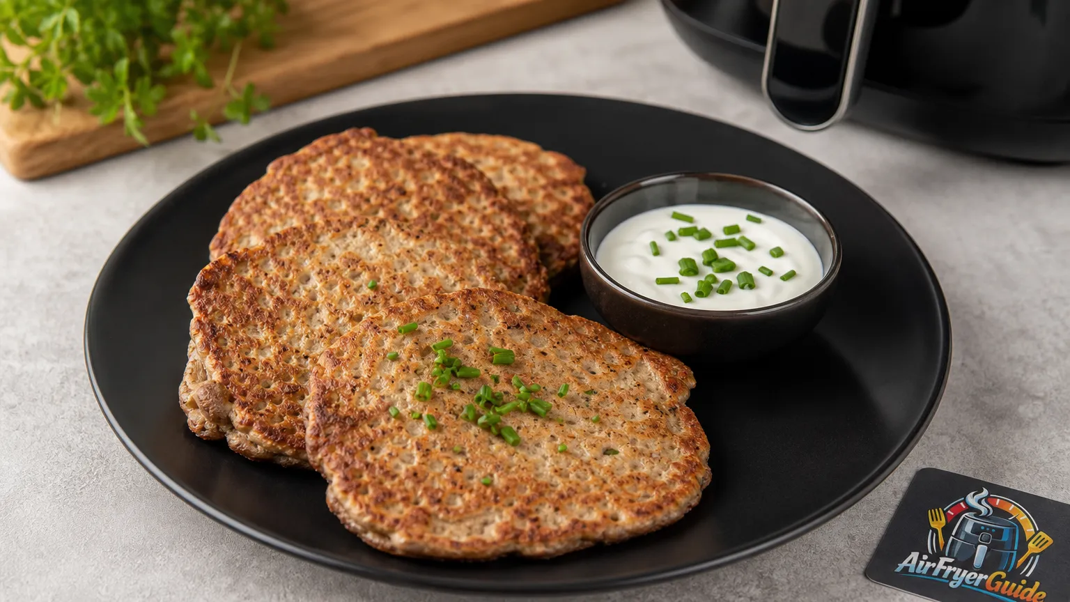 Buchweizen Pfannkuchen im Airfryer