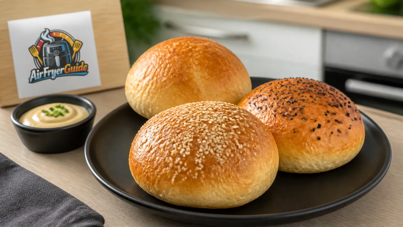 Burger Brötchen im Airfryer