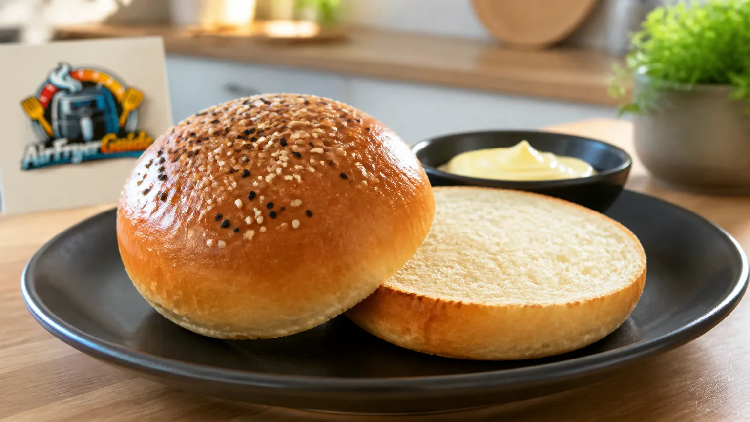 Burger Bun im Airfryer