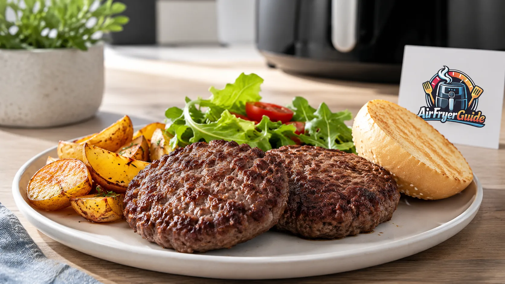Burger Patties im Airfryer