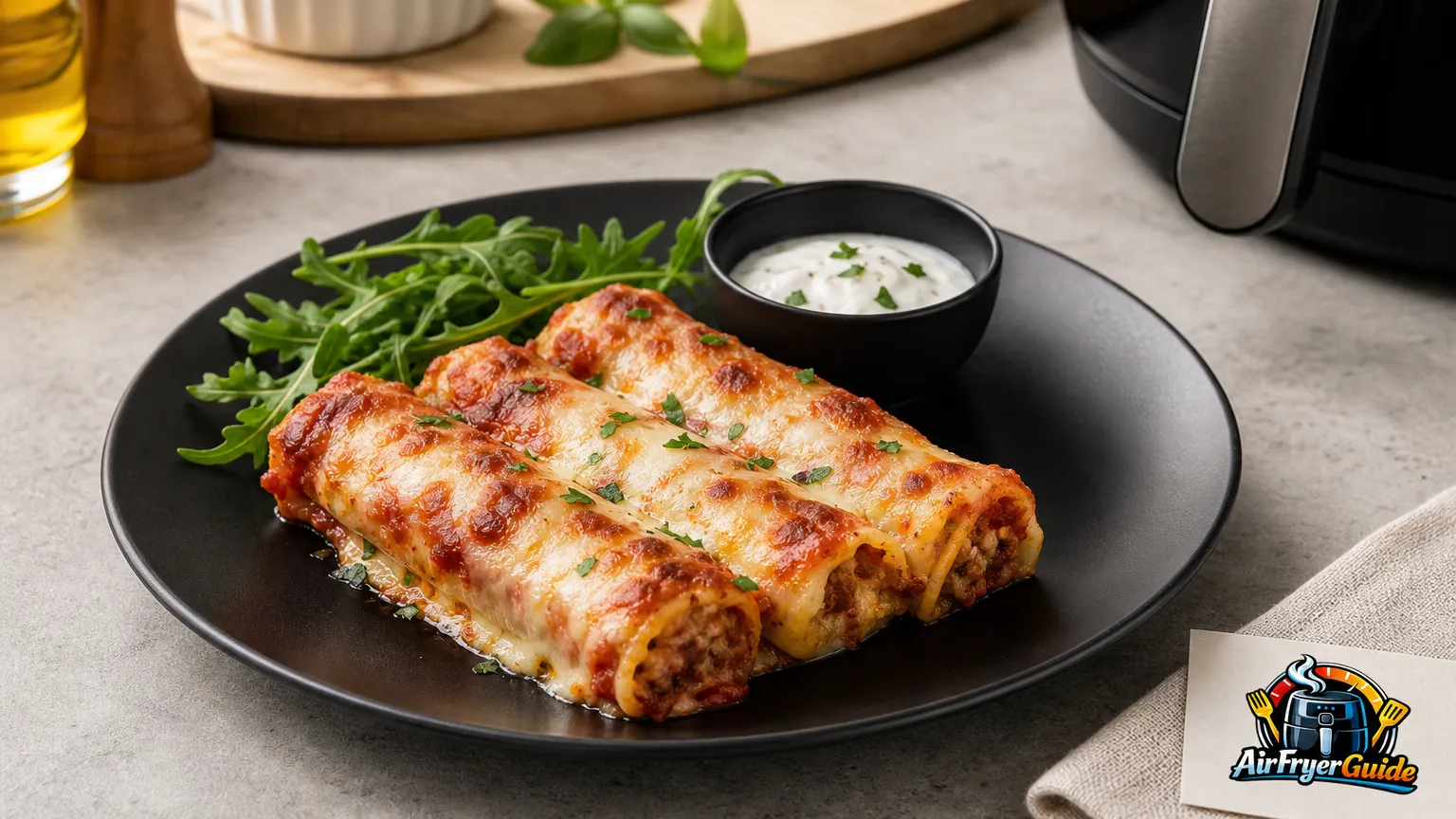 Cannelloni Alla Carne aufwärmen im Airfryer