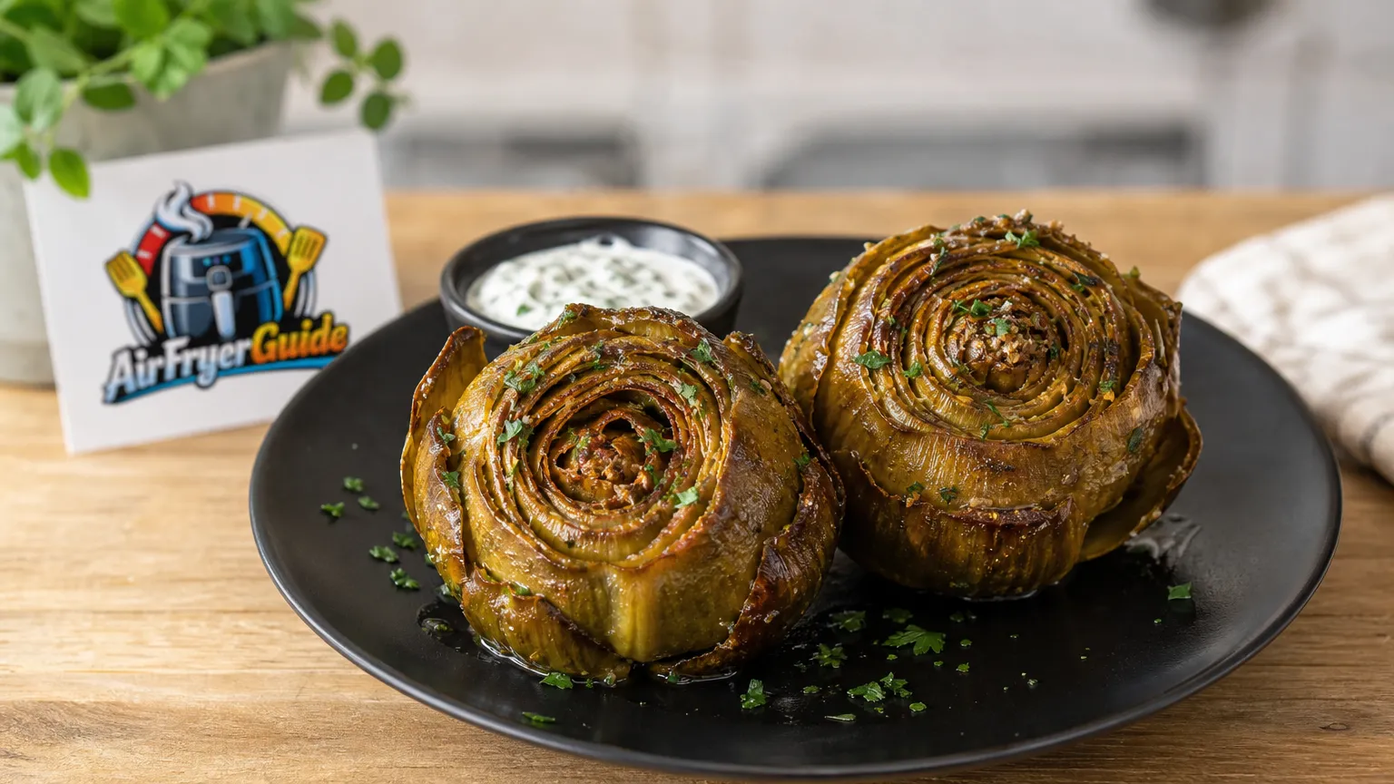 Carciofi alla Romana im Airfryer