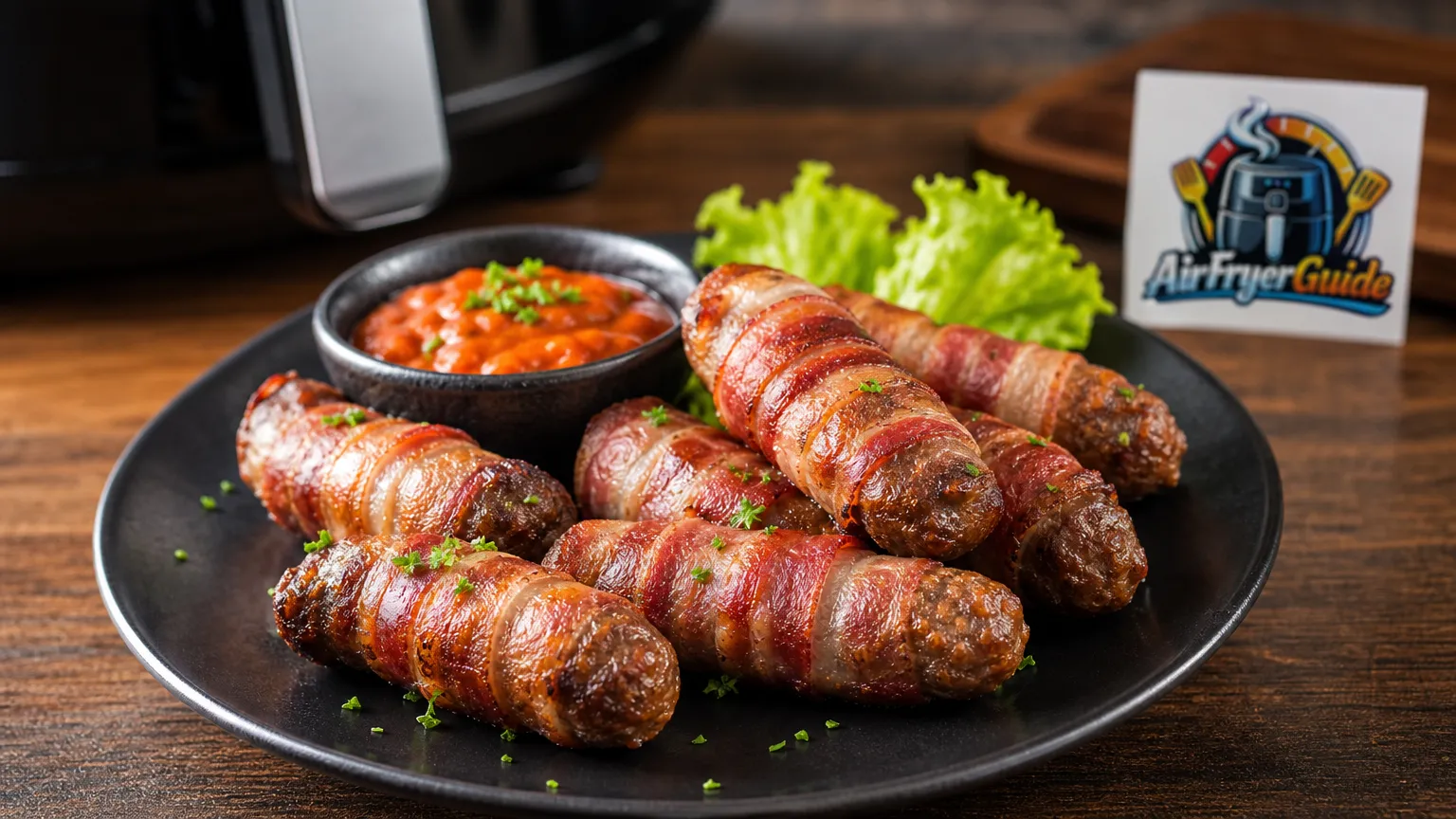Cevapcici im Speckmantel im Airfryer