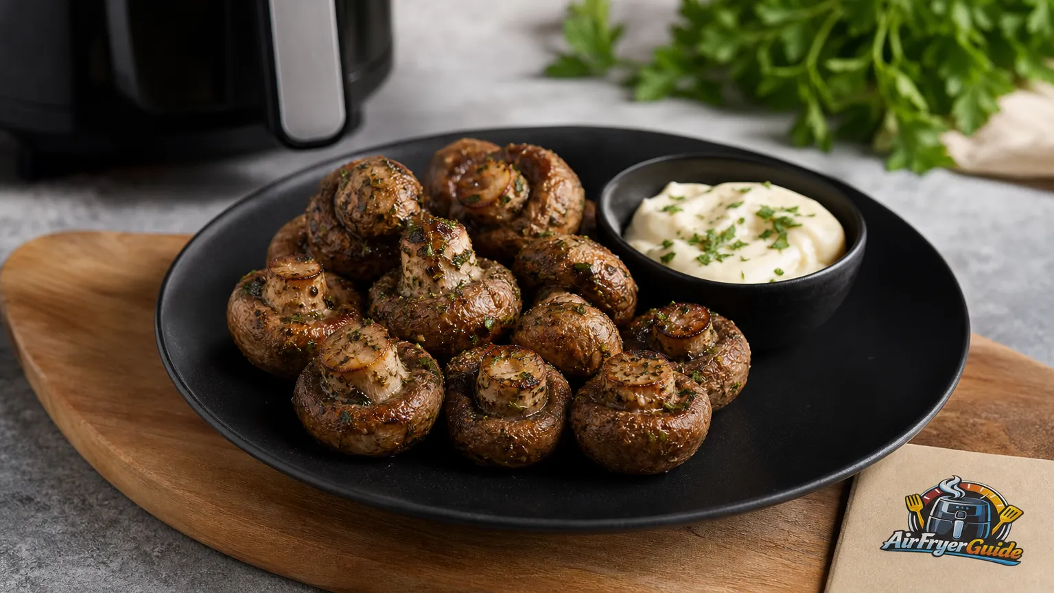 Champignons im Airfryer