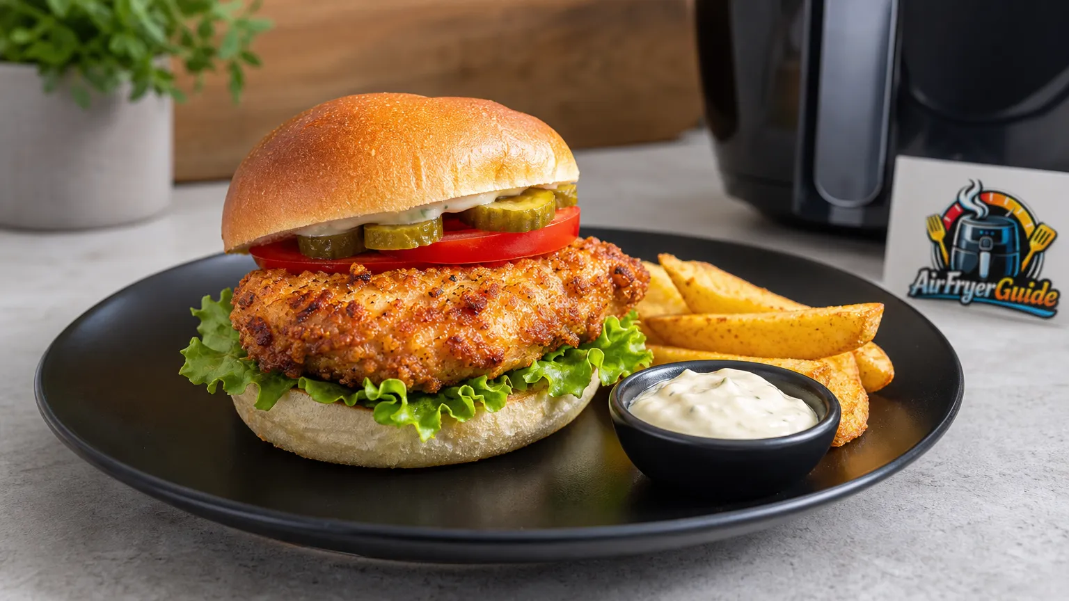 Chicken Burger im Airfryer