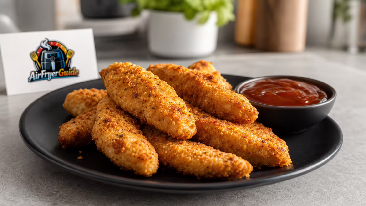 Chicken Strips im Airfryer - Serviervorschlag