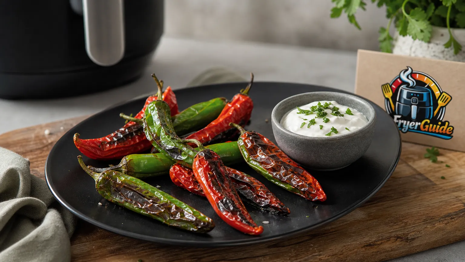 Chili rösten im Airfryer