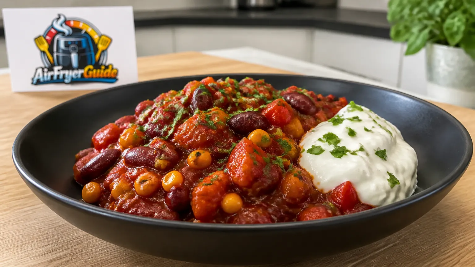 Chili sin Carne im Airfryer