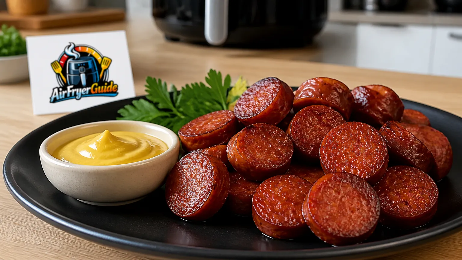 Chouriço (Kühlware) im Airfryer