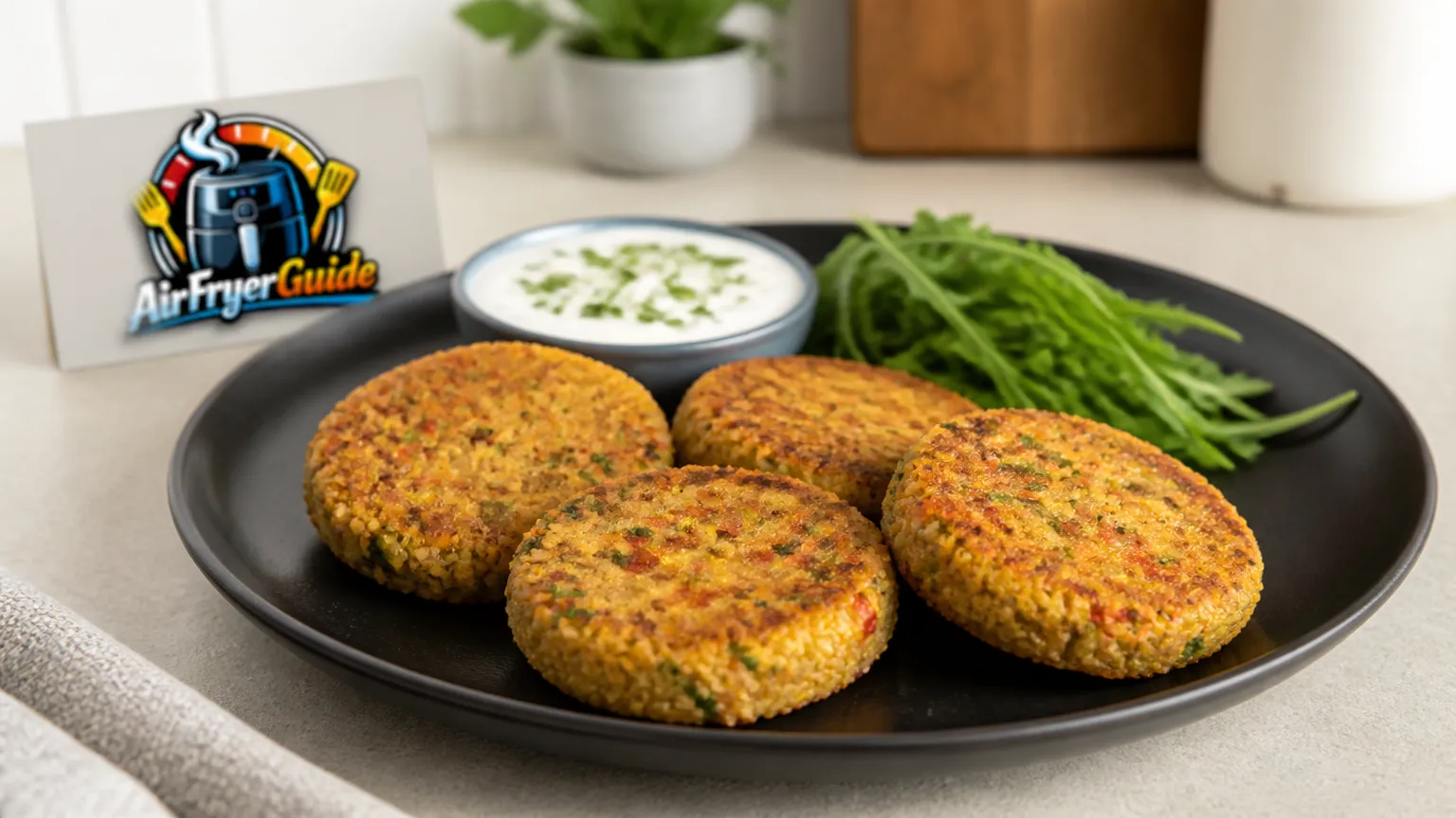 Couscous Patties im Airfryer
