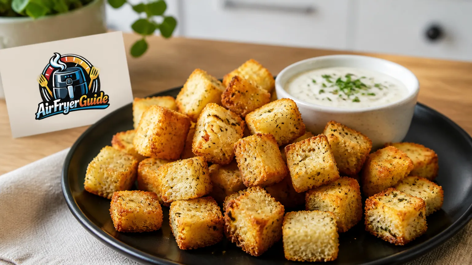 Croûtons im Airfryer