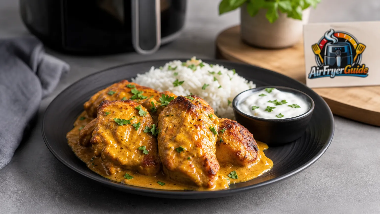 Curry Hähnchen im Airfryer