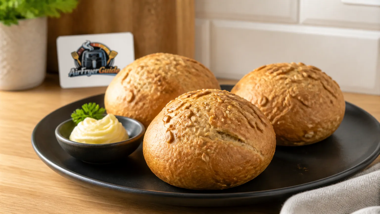Dinkelbrötchen im Airfryer