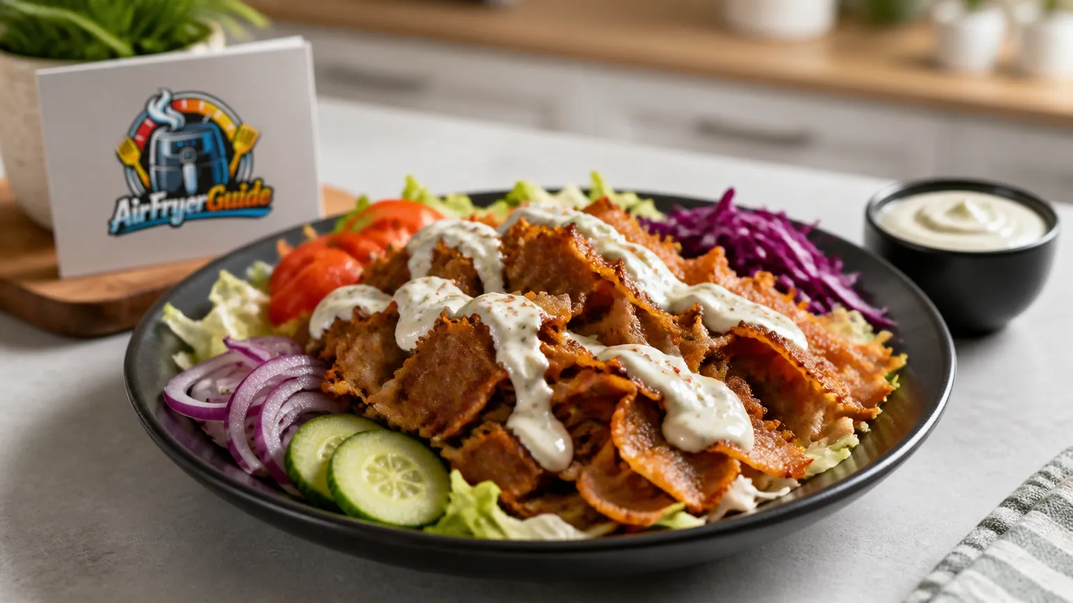 Döner Bowl im Airfryer