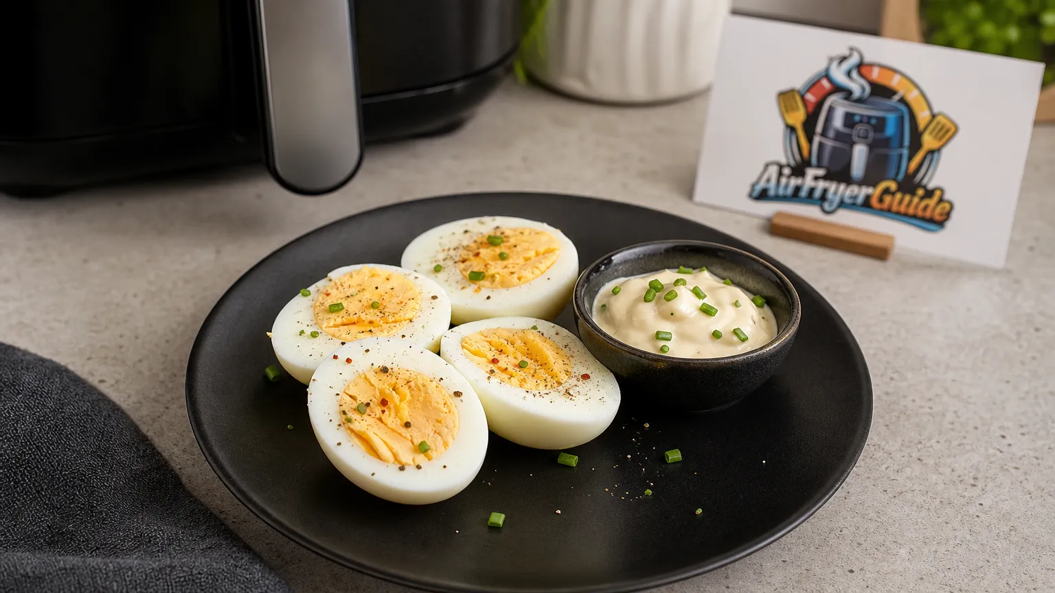 Eier (hart) im Airfryer - Serviervorschlag