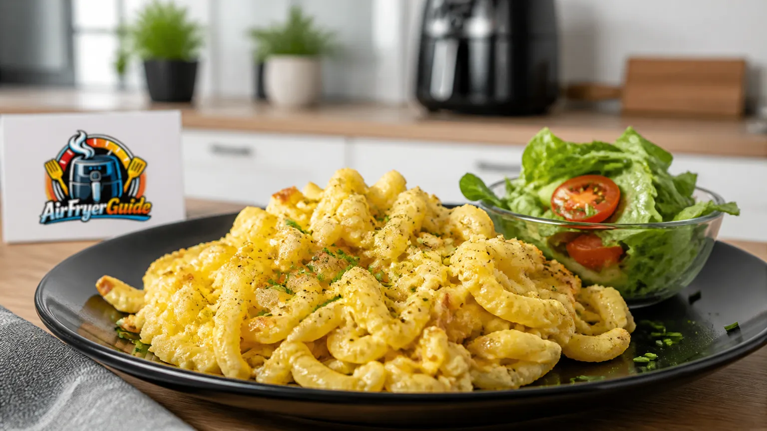 Eiernockerl aufwärmen im Airfryer