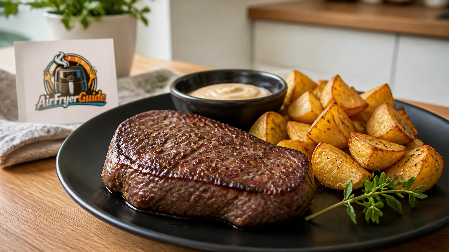 Elch Steak im Airfryer