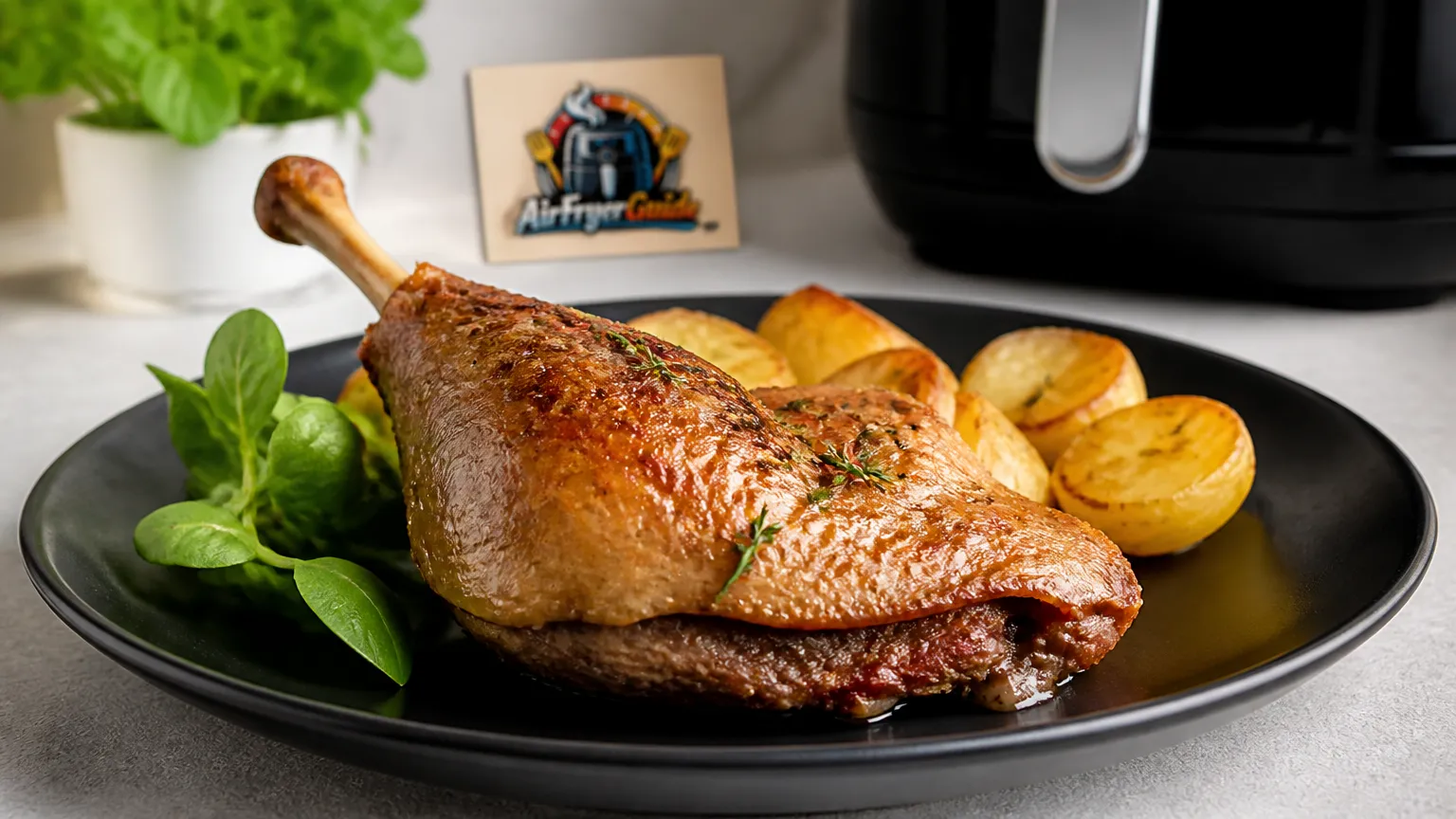 Entenconfit (Kühlware) im Airfryer